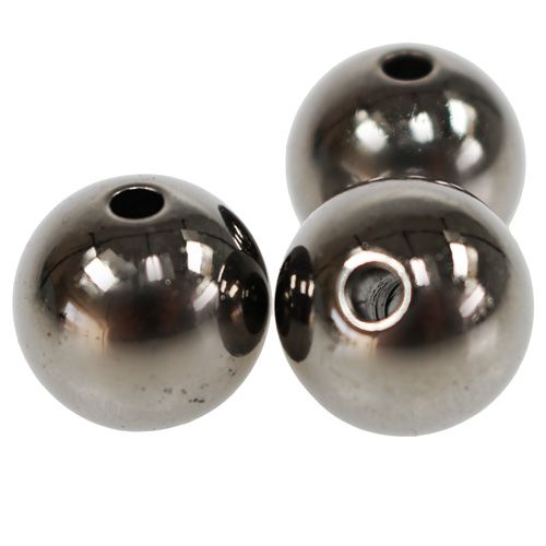 Prodotto Perline decorative antracite metallizzato 14mm 35 pz