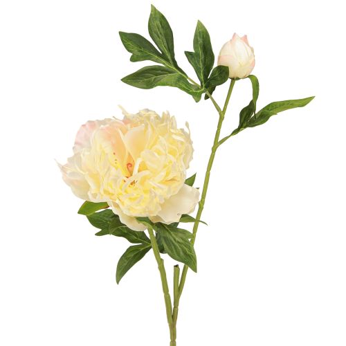 Prodotto Decorazione Peonie Fiori Artificiali Fiori Gialli L64cm 2pz