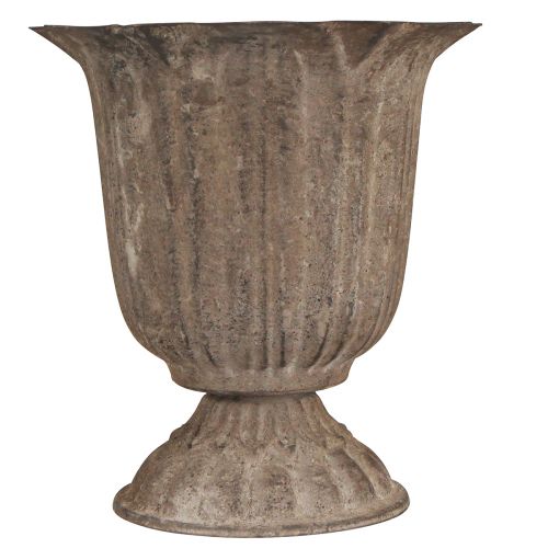 Prodotto Trofeo decorativo vaso per piante dall&#39;aspetto antico grigio marrone Ø15cm H16cm