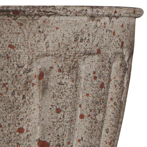 Prodotto Fioriera trofeo decorativa aspetto antico grigio marrone Ø13cm H19cm