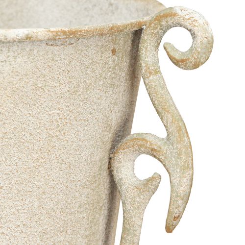 Prodotto Vaso trofeo decorativo antico con manici in metallo grigio Ø15cm H59cm