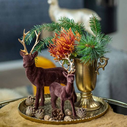Floristik24 Tazza decorativa con manici dorati Ø11cm H17.8cm aspetto antico