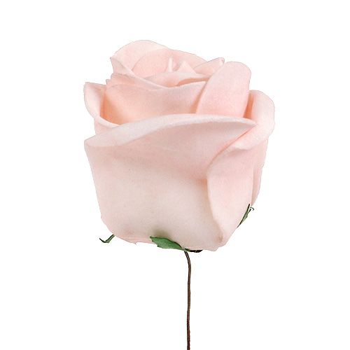 Floristik24 Deco rose bianco, crema, rosa mix Ø6cm 24 pezzi