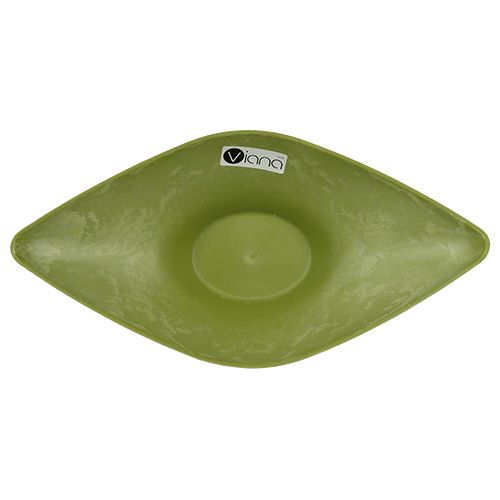 Floristik24 Ciotola Deco 34cm x 17,5cm H10cm verde chiaro, 1pz