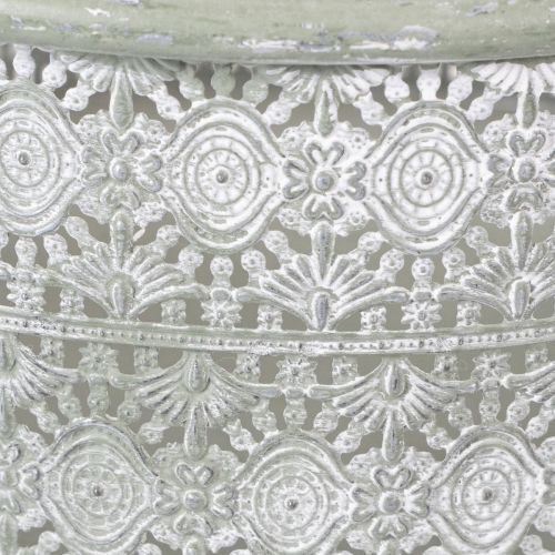 Prodotto Ciotola decorativa in metallo con manici, vaso vintage, set da 3