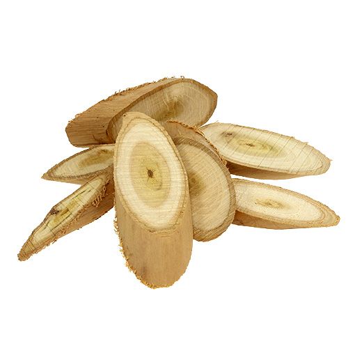 Dischi decorativi in legno ovali 9-12cm 500g