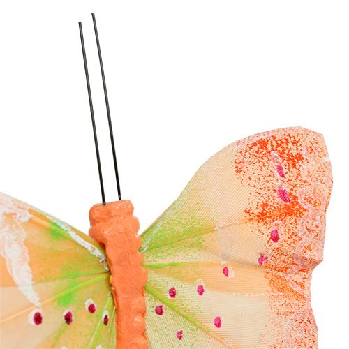 Prodotto Farfalle decorative su filo colorato 8,5 cm 12 pz