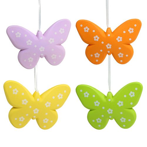 Floristik24 Farfalle decorative multicolori 11,5 cm 5 pezzi