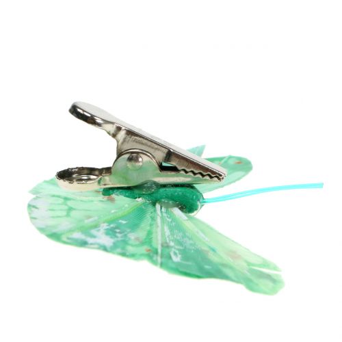 Floristik24 Farfalle decorative sulla clip, colori assortiti 6cm 24 pezzi