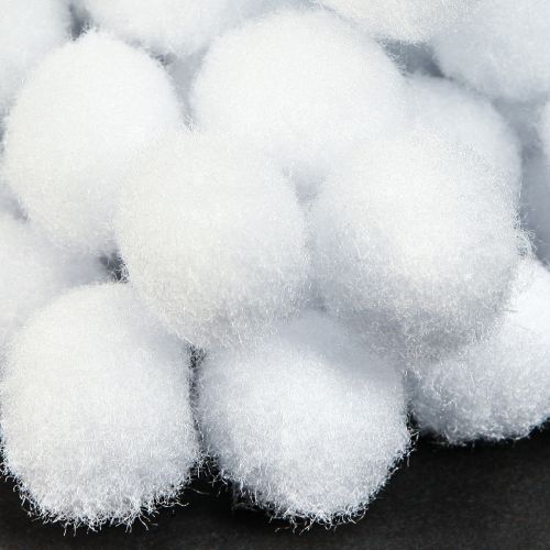 Prodotto Palle di neve decorative Mini Ø2 cm Palle di neve bianche 400 pezzi 4 sacchetti