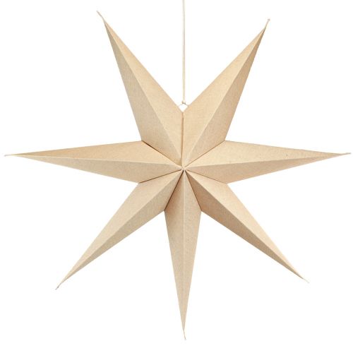 Prodotto Stella decorativa per illuminazione in carta juta naturale Ø75cm