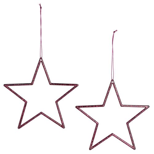 Prodotto Stelle decorative Decorazioni per l'albero di Natale Berry Glitter Ø12cm 12 pz