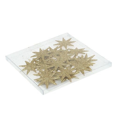 Floristik24 Stelle decorative dorate Ø5cm 20 pz