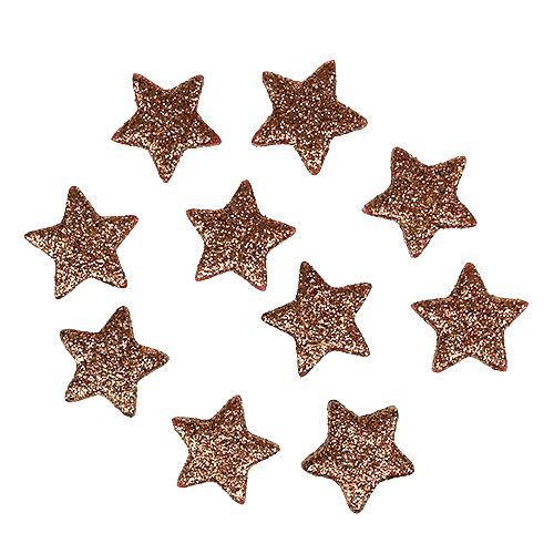 Floristik24 Stelle decorative mini 2,5 cm rame, mica 100 pezzi