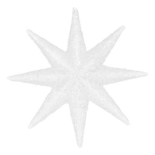 Floristik24 Stelle decorative bianche Ø5cm 20 pz