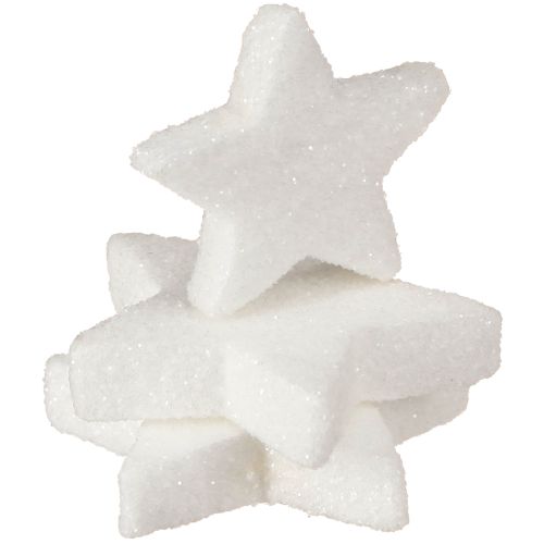 Prodotto Stelle decorative bianche glitter cospargere decorazione Natale 4/5 cm 36 pz