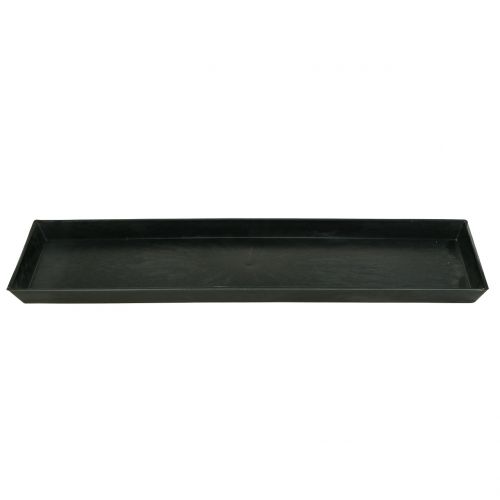Floristik24 Vassoio decorativo antracite 43 cm x 12 cm