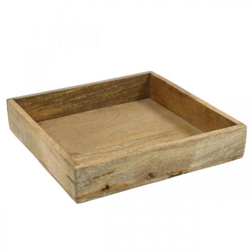 Floristik24 Vassoio decorativo vassoio in legno disposizione rettangolare sottopiano 27×27 cm