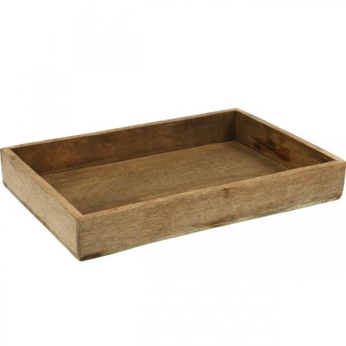 Floristik24 Vassoio decorativo vassoio in legno disposizione rettangolare sottopiano 37×25cm