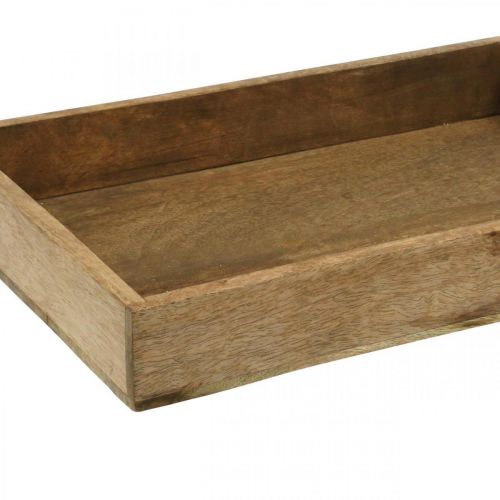 Prodotto Vassoio decorativo vassoio in legno disposizione rettangolare sottopiano 37×25cm