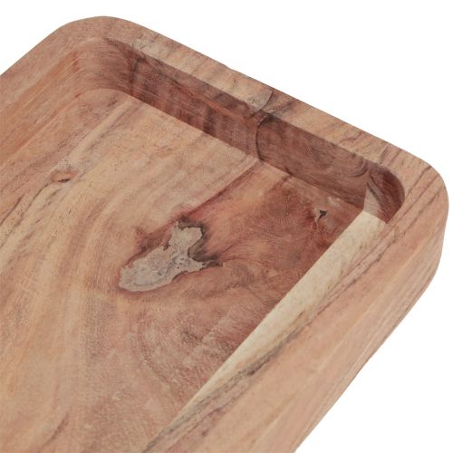 Prodotto Vassoio decorativo, legno di acacia oblungo, naturale 40×15 cm
