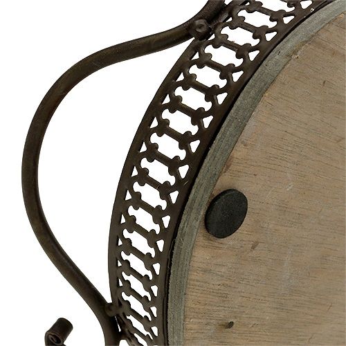 Prodotto Vassoio decorativo ovale 23 cm x 17,5 cm x 7,5 cm marrone