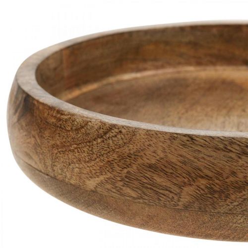 Floristik24 Ciotola decorativa in legno di mango ciotola in legno piatto in legno Ø30cm