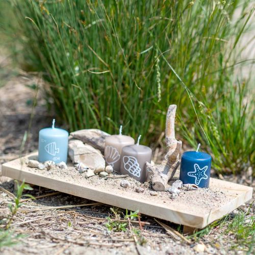 Floristik24 Vassoio decorativo teak nature 38×18cm