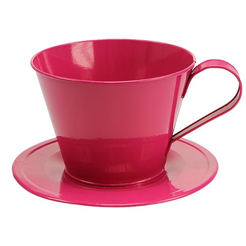 Floristik24 Tazza Deco Rosa Ø16cm H11cm