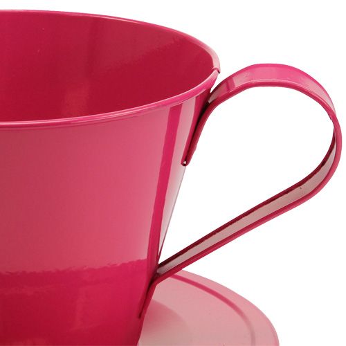 Floristik24 Tazza Deco Rosa Ø16cm H11cm