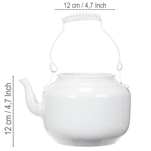 Teiera decorativa in metallo dall'aspetto vintage, ideale per composizioni floreali. | Floristik24.it