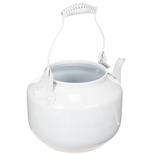 Teiera decorativa in metallo dall'aspetto vintage, ideale per composizioni floreali. | Floristik24.it