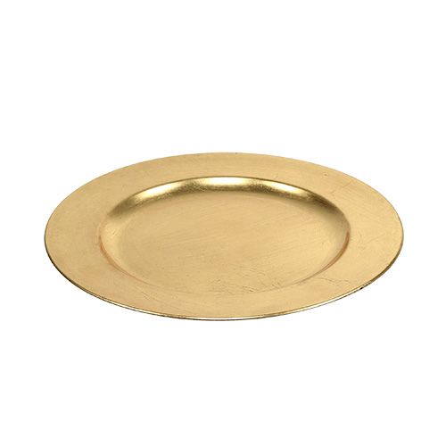 Floristik24 Piatto decorativo oro Ø28cm