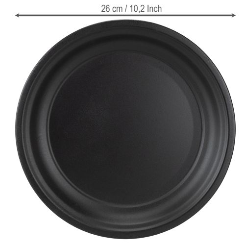 Prodotto Piatto decorativo in metallo, piatto decorativo antracite Ø26cm 2 pezzi