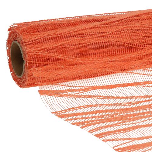 Floristik24 Tessuto decorativo per runner arancione 26 cm x 300 cm