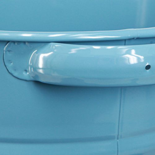 Prodotto Vaso decorativo da fiori in metallo in blu 31 cmx26 cmx21,5 cm