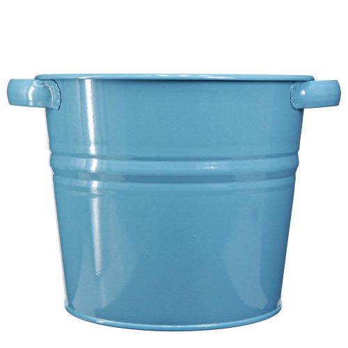 Prodotto Vaso decorativo da fiori in metallo in blu 31 cmx26 cmx21,5 cm