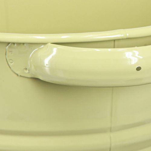 Prodotto Vaso decorativo in metallo verde giallo vaso da fiori 31x26x21,5 cm