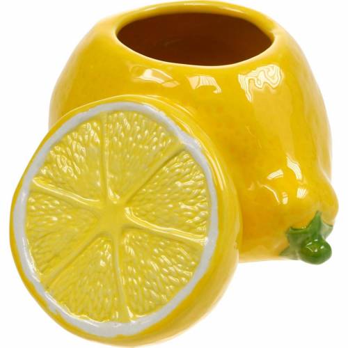 Floristik24 Vaso decorativo vaso limone agrumi decorazione estiva in ceramica
