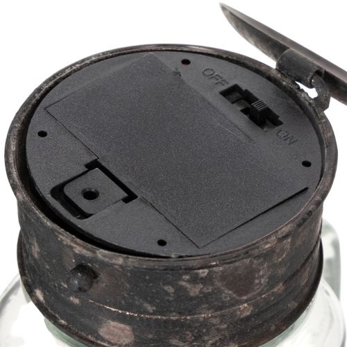 Bicchiere decorativo con lampada a LED Ø8cm H16cm | Floristik24.it