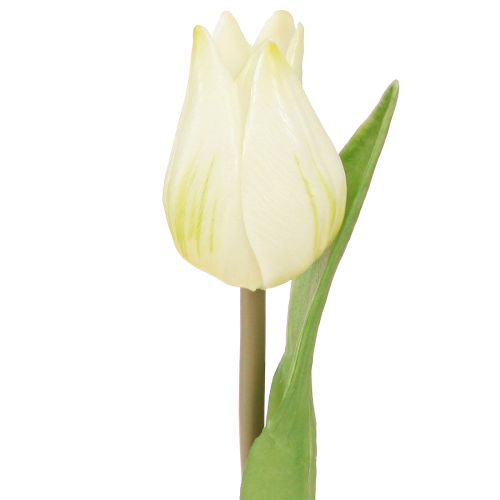 Prodotto Tulipani decorativi Fiori artificiali Bianco Crema 20cm 6 pz