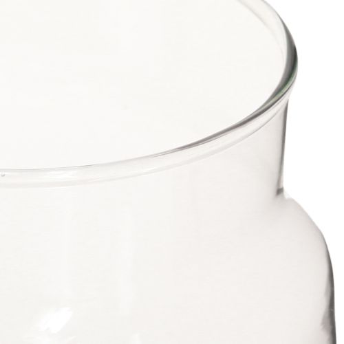 Prodotto Vaso decorativo vaso per fiori in vetro trasparente Ø14cm H15cm