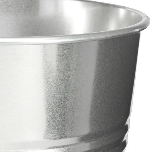 Prodotto Vaso decorativo vaso alto conico in metallo argento H38,5 cm 14,5 L