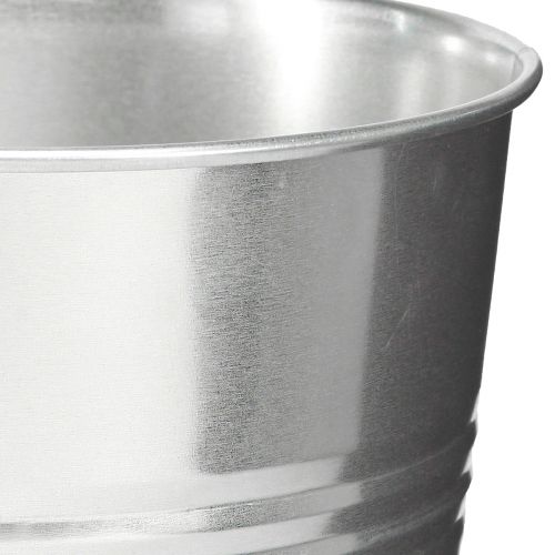 Floristik24 Vaso decorativo per decorazione a secco vaso in metallo argento H30cm 7,5l