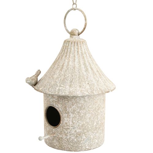 Prodotto Casetta per uccelli decorativa in metallo da appendere in stile antico Ø15cm H21cm