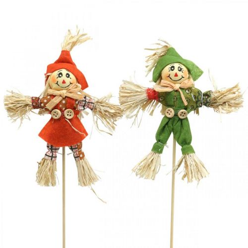 Floristik24 Decorazione spaventapasseri 17cm colori assortiti L33cm 16 pz