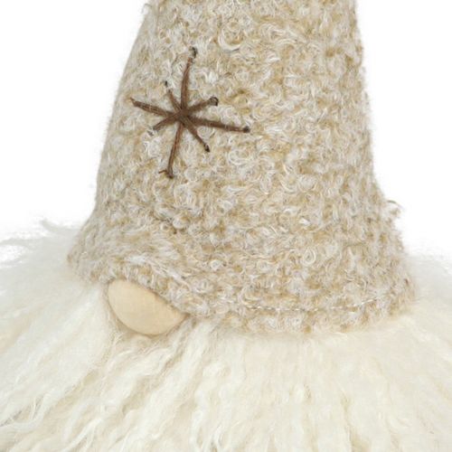 Prodotto Cappello da gnomo decorativo in feltro decorazione da tavolo marrone beige H28 cm 2 pezzi