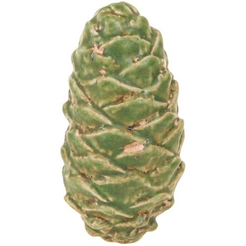 Prodotto Coni decorativi in ceramica assortiti verde giallo marrone 8,5 cm 6 pezzi