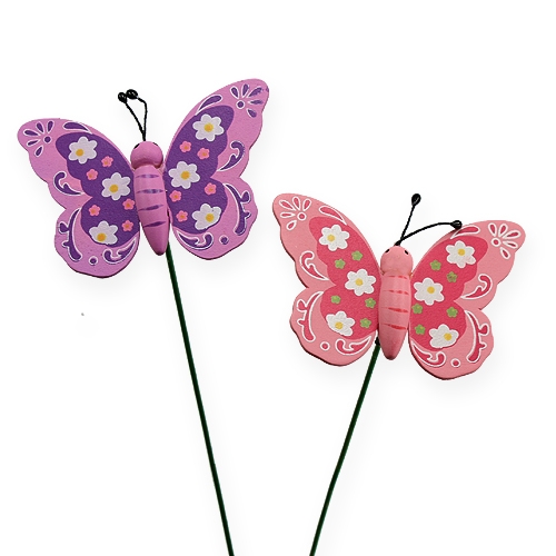 Prodotto Farfalla su stecco 8 cm 18 pz