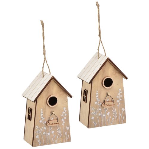 Prodotto Decorazione per casetta per uccelli da appendere bianco naturale 14,5 cm 2 pz